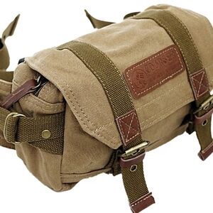 Courser Stylish Retro Outdoor Canvas Waist Bag Messenger Pack